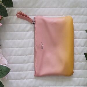 IPSY Pink to Yellow Ombre Empty Cosmetic Bag